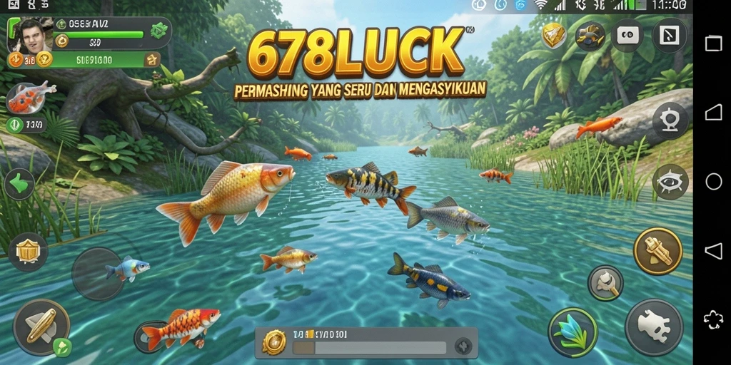 Gameplay menarik di 678LUCK saat menangkap ikan di laut.