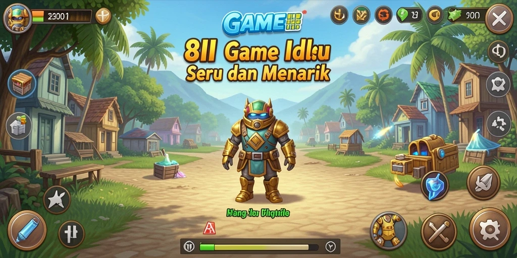 Tampilan menarik dari gameplay Idle 8II terlihat jelas di sini.