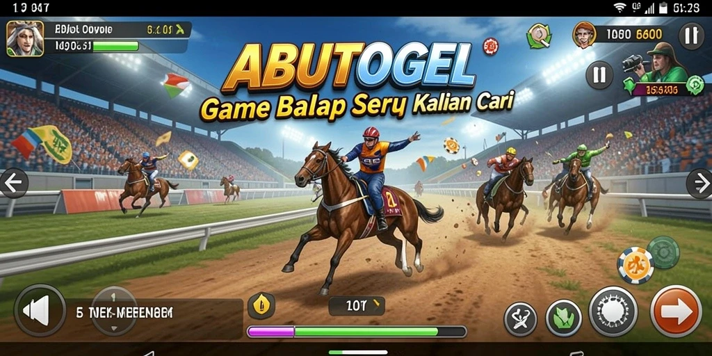 Tampilan gameplay balap yang mendebarkan di ABUTOGEL.
