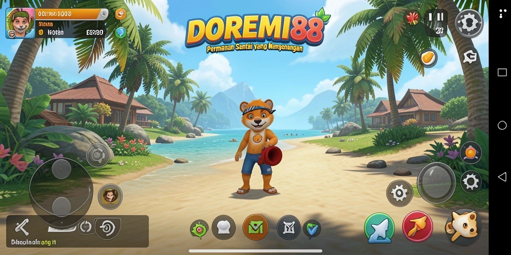 Screenshot gameplay DOREMI88 yang penuh warna dan seru.