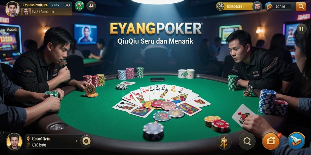 Tampilan gameplay QiuQiu yang menarik di EYANGPOKER.