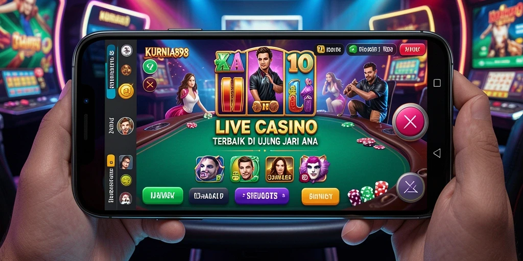 Tampilan permainan Live Casino KURNIA898 yang menarik dan interaktif.