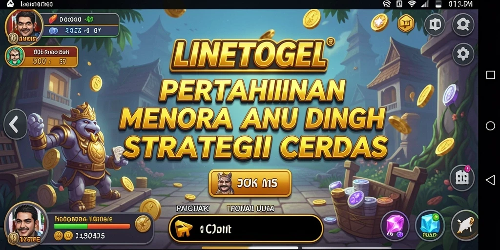 Tangkapan layar utama dari gameplay menara pertahanan di LINETOGEL.