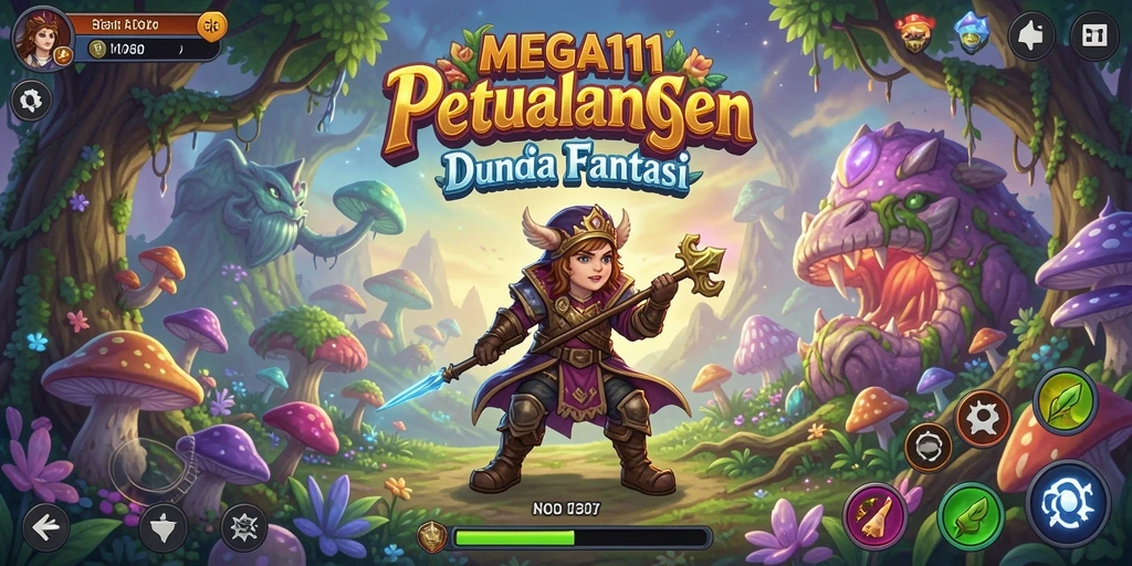 Tampilan gameplay seru di dunia petualangan MEGA111.