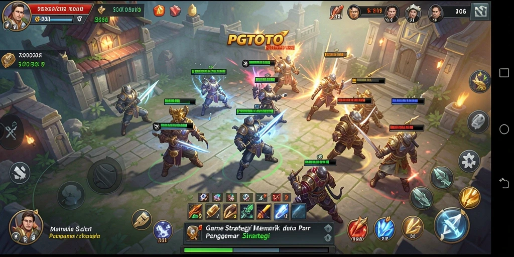 Tampilan screenshot PGTOTO yang menunjukkan aksi perang strategis.